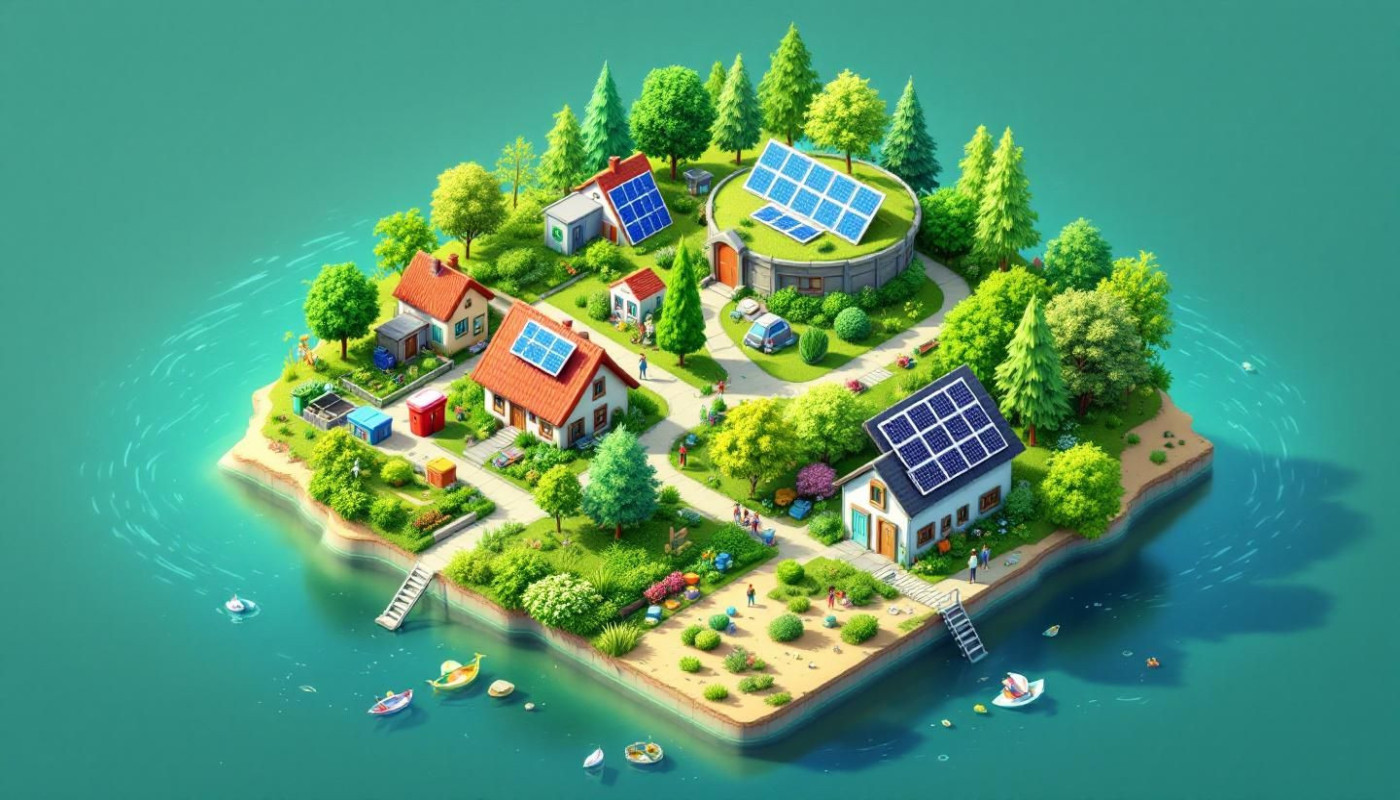 Comment une petite commune insulaire favorise-t-elle le développement durable ?
